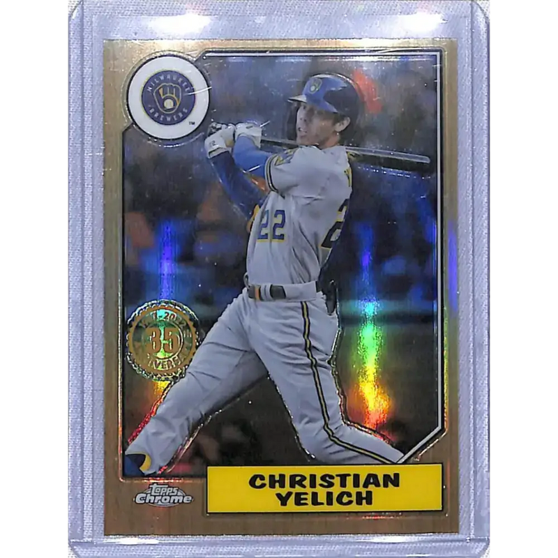 2022 Topps Chrome 35th #87BC-6 Christain Yelich NM-MT Milwaukee Brewers - Baseball Card Single