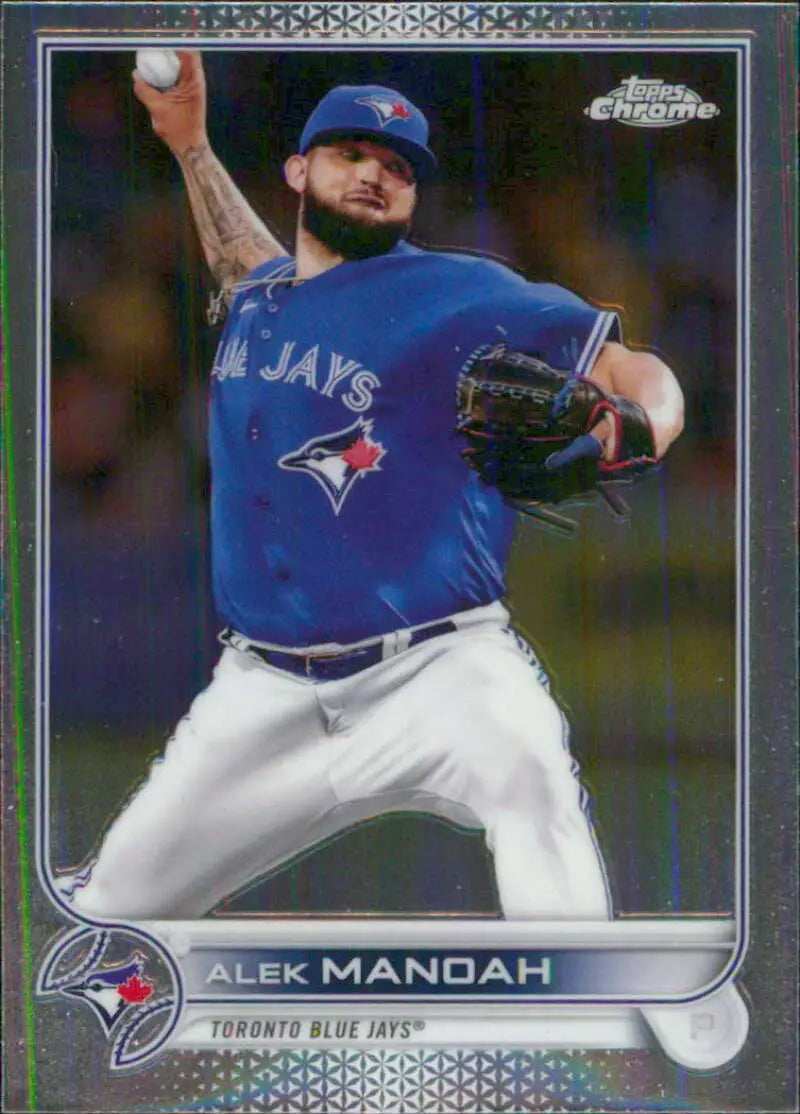 2022 Topps Chrome #36 Alek Manoah NM-MT Toronto Blue Jays Baseball Card - Baseball Card Single