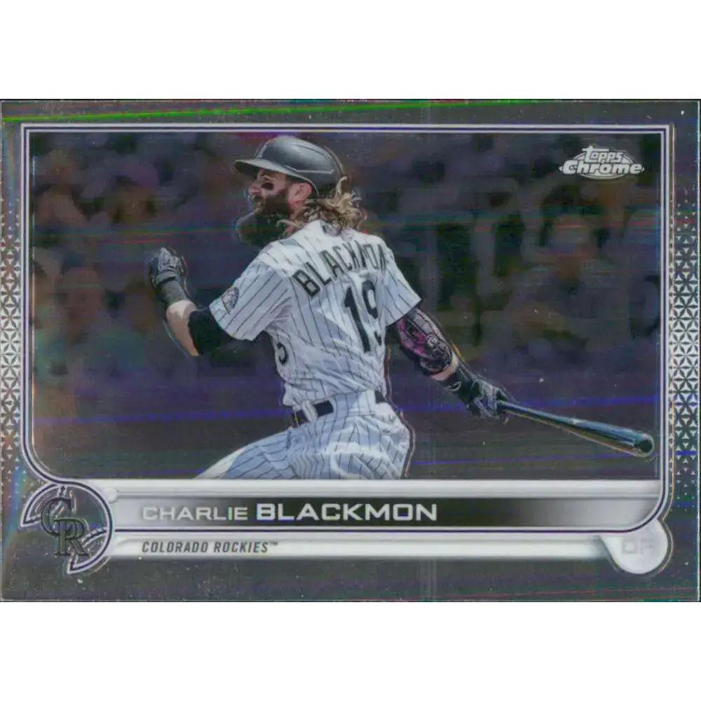 2022 Topps Chrome #37 Charlie Blackmon NM-MT Colorado Rockies Baseball Card - Baseball Card Single
