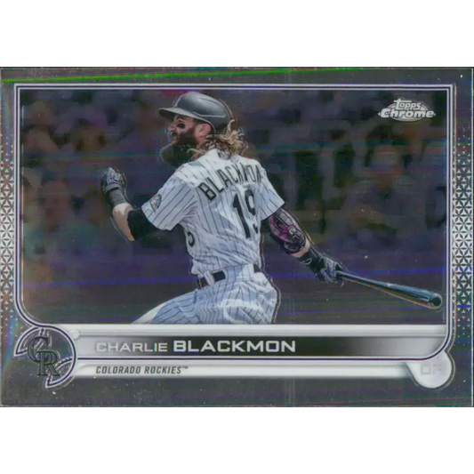 2022 Topps Chrome #37 Charlie Blackmon NM-MT Colorado Rockies Baseball Card - Baseball Card Single