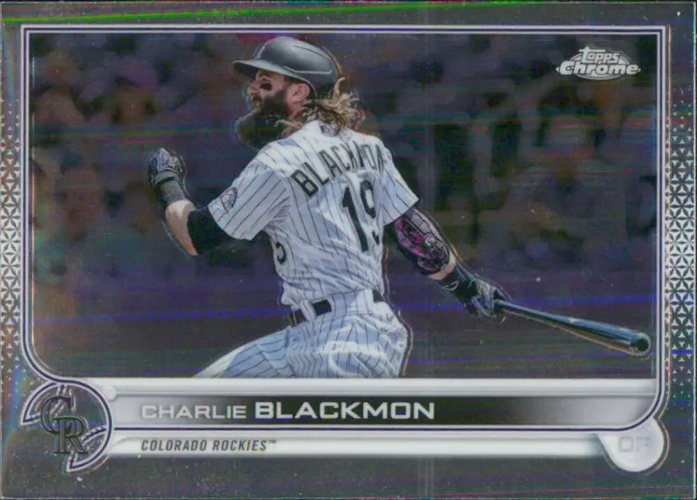 2022 Topps Chrome #37 Charlie Blackmon NM-MT Colorado Rockies Baseball Card - Baseball Card Single