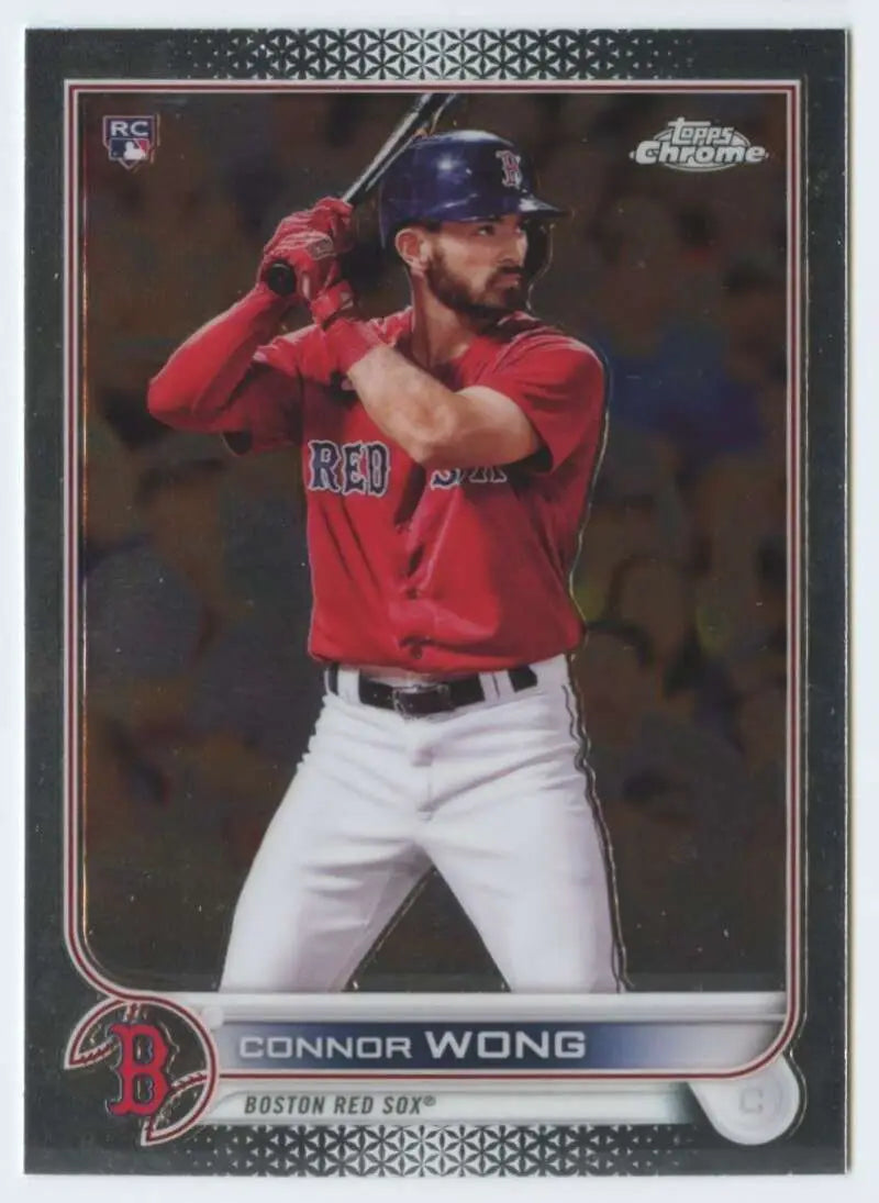 2022 Topps Chrome #39 Connor Wong NM-MT RC Rookie Boston Red Sox Baseball Card - Baseball Card Single