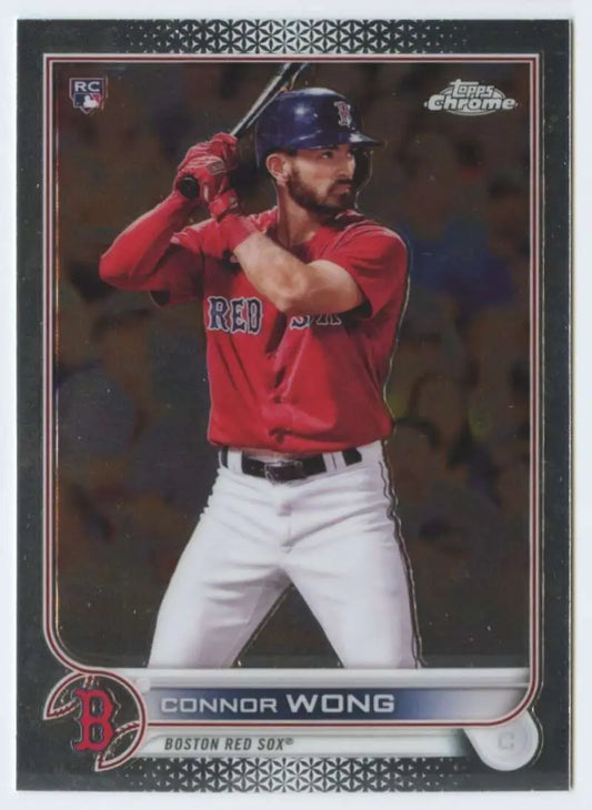 2022 Topps Chrome #39 Connor Wong NM-MT RC Rookie Boston Red Sox Baseball Card - Baseball Card Single