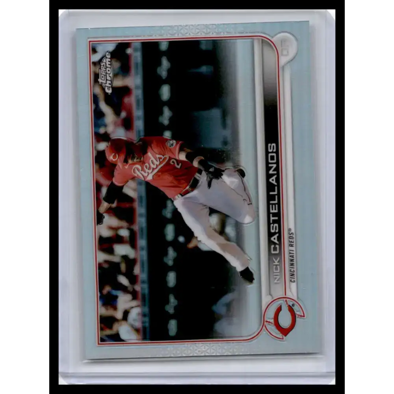2022 Topps Chrome #4 Nick Castellanos NM-MT Cincinnati Reds Baseball Card - Baseball Card Single