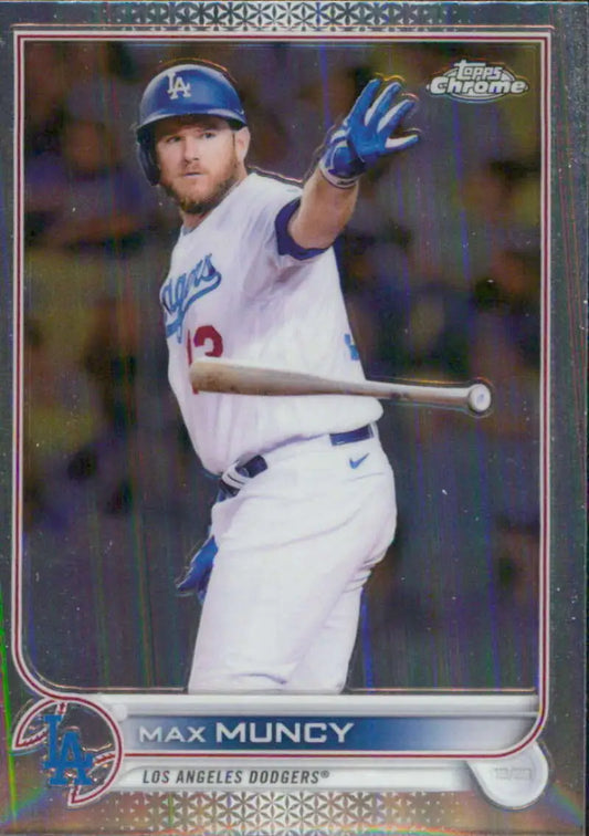 2022 Topps Chrome #42 Max Muncy NM-MT Los Angeles Dodgers Baseball Card - Baseball Card Single