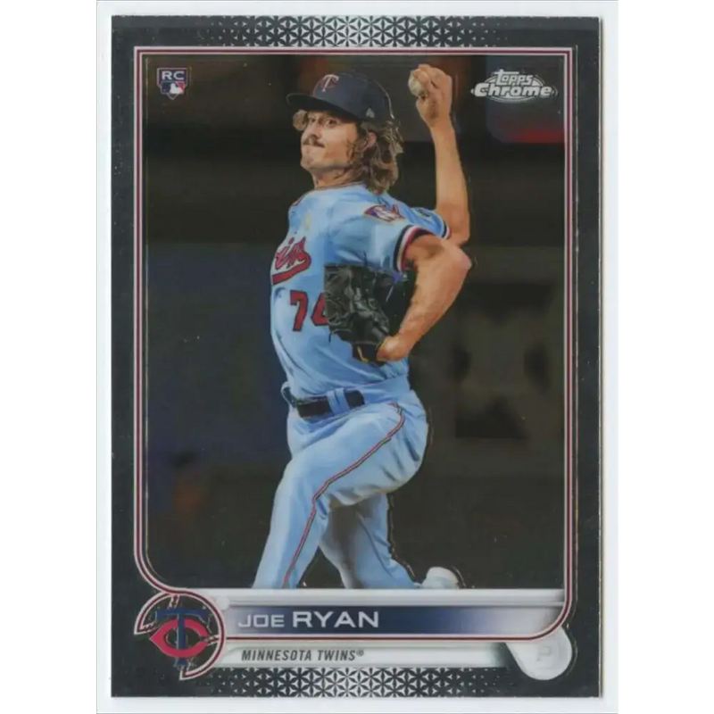 2022 Topps Chrome #48 Joe Ryan NM-MT RC Rookie Minnesota Twins Baseball Card - Baseball Card Single