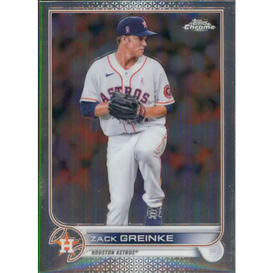 2022 Topps Chrome #5 Zack Greinke NM-MT Houston Astros Baseball Card - Baseball Card Single