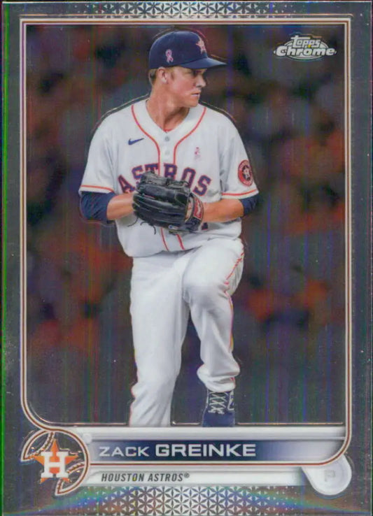 2022 Topps Chrome #5 Zack Greinke NM-MT Houston Astros Baseball Card - Baseball Card Single