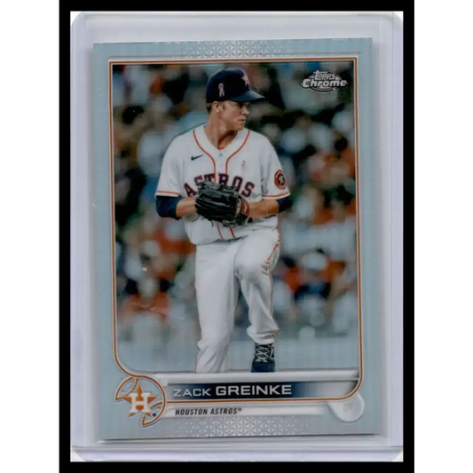 2022 Topps Chrome #5 Zack Greinke NM-MT Houston Astros Baseball Card - Baseball Card Single