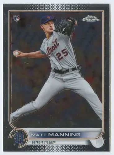 2022 Topps Chrome #57 Matt Manning NM-MT RC Rookie Tigers ID:51625 - Trading Cards (Singles): Baseball Card Single
