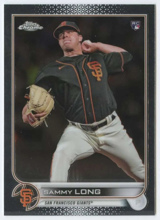 2022 Topps Chrome #59 Sammy Long NM-MT RC Rookie San Francisco Giants Baseball Card - Baseball Card Single