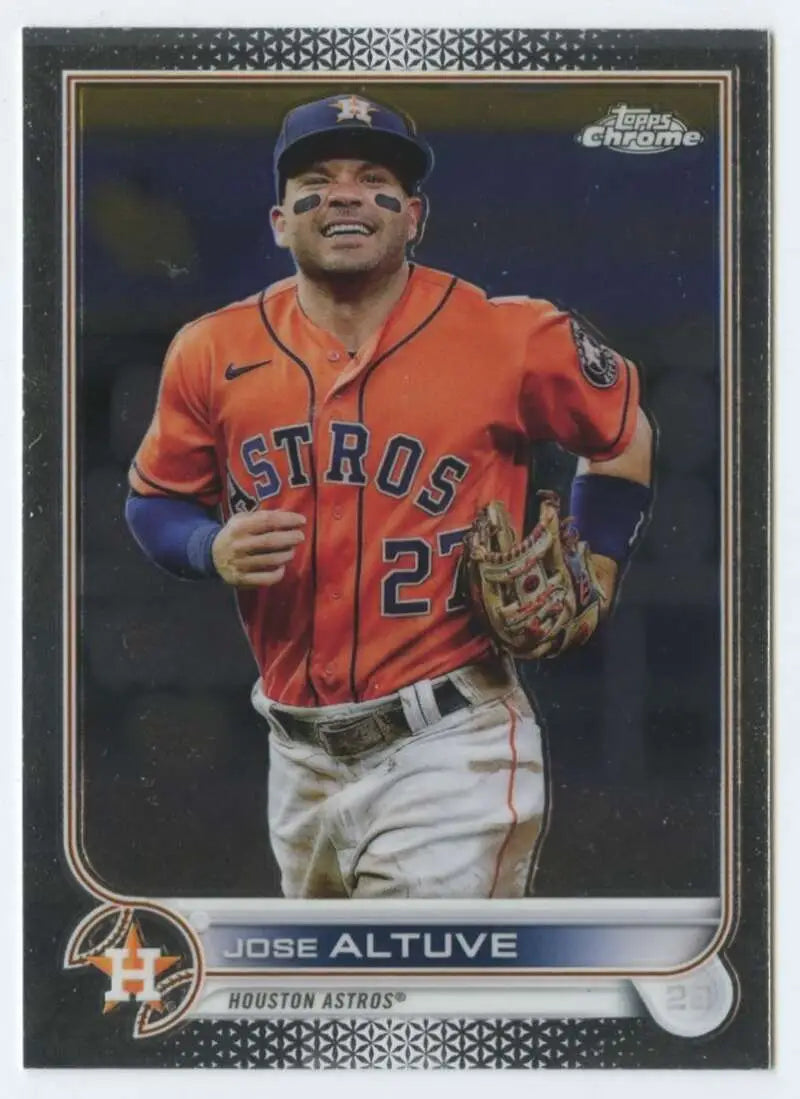 2022 Topps Chrome #6 Jose Altuve NM-MT Houston Astros Baseball Card - Baseball Card Single