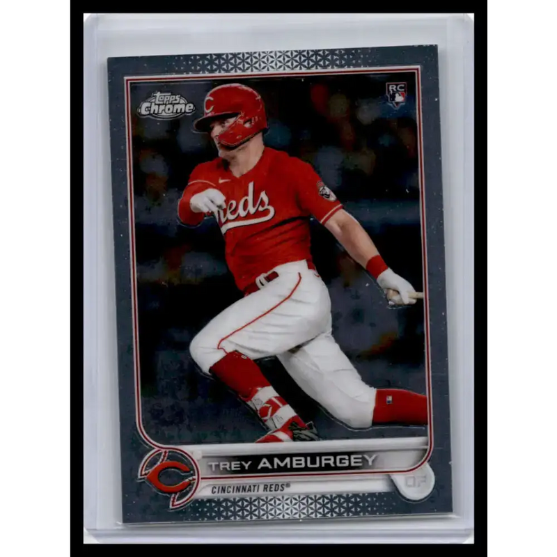 2022 Topps Chrome #61 Trey Amburgey NM-MT Cincinnati Reds Baseball Card - Baseball Card Single