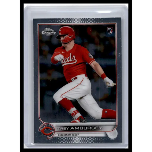 2022 Topps Chrome #61 Trey Amburgey NM-MT Cincinnati Reds Baseball Card - Baseball Card Single