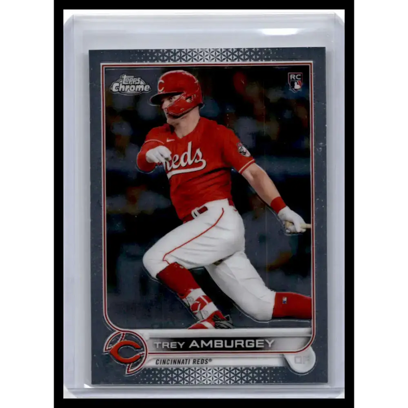 2022 Topps Chrome #61 Trey Amburgey NM-MT Cincinnati Reds Baseball Card - Baseball Card Single