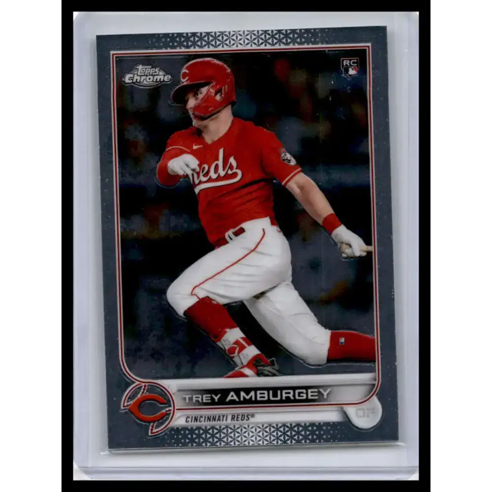 2022 Topps Chrome #61 Trey Amburgey NM-MT Cincinnati Reds Baseball Card - Baseball Card Single