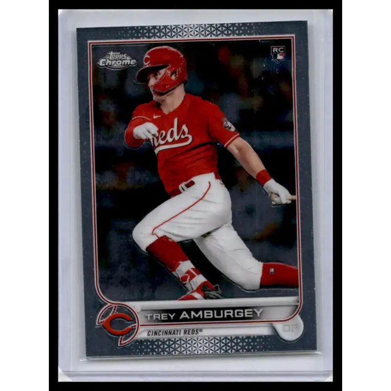 2022 Topps Chrome #61 Trey Amburgey NM-MT Cincinnati Reds Baseball Card - Baseball Card Single