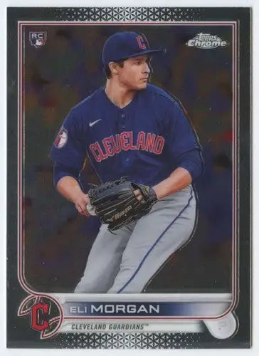 Eli Morgan baseball card with original gloss from 2022 Topps Chrome series