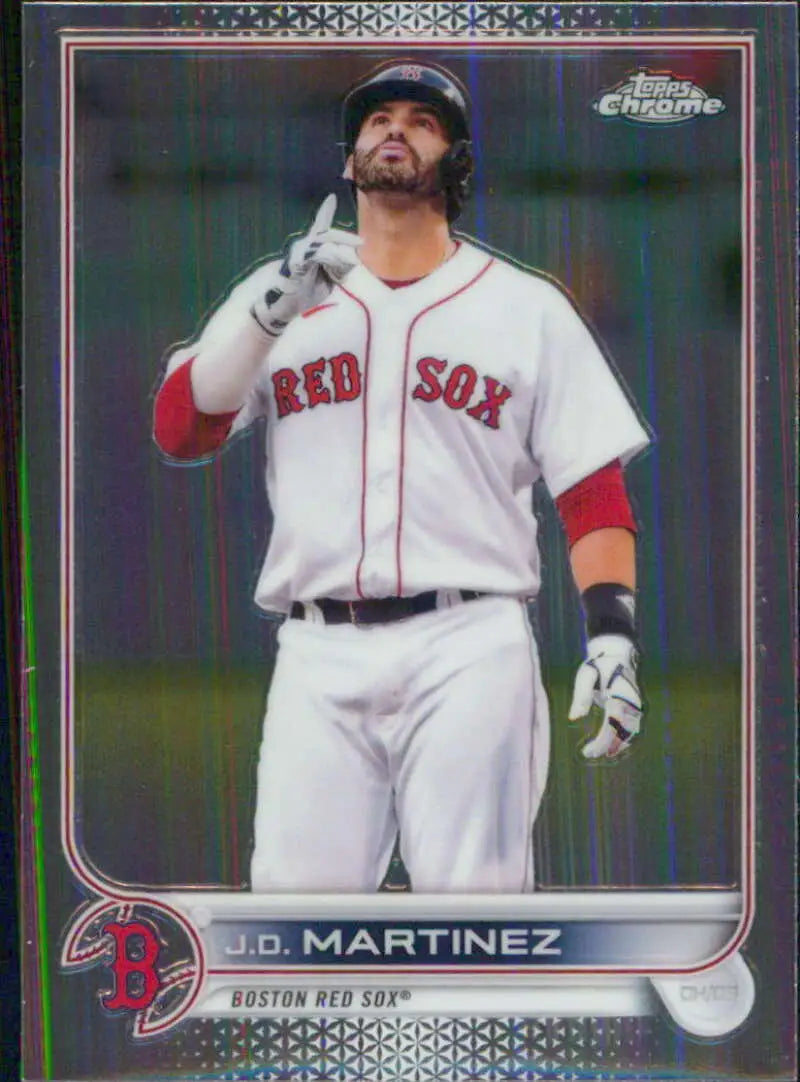 2022 Topps Chrome #67 J.D. Martinez NM-MT Boston Red Sox Baseball Card - Baseball Card Single