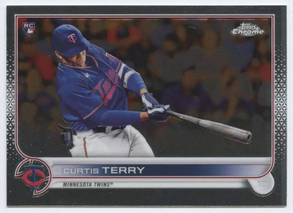 2022 Topps Chrome #68 Curtis Terry NM-MT RC Rookie Minnesota Twins Baseball Card - Baseball Card Single
