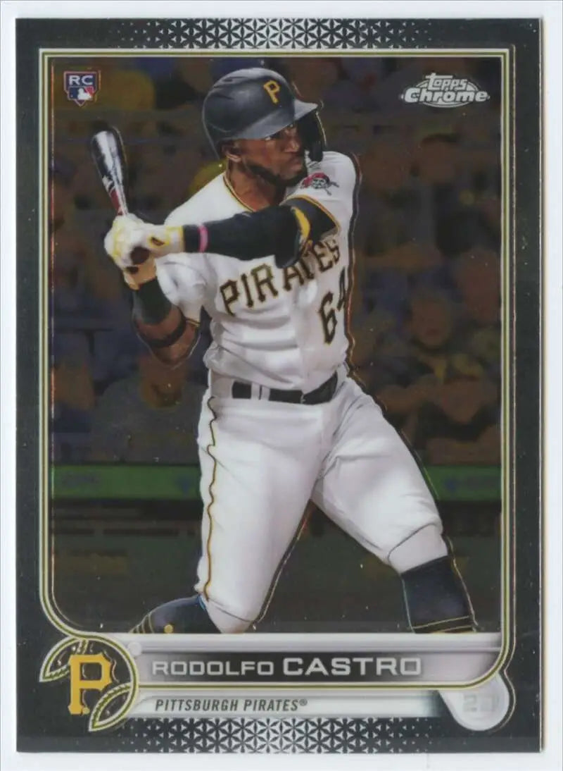 2022 Topps Chrome #7 Rodolfo Castro NM-MT RC Rookie Pittsburgh Pirates Baseball Card - Baseball Card Single