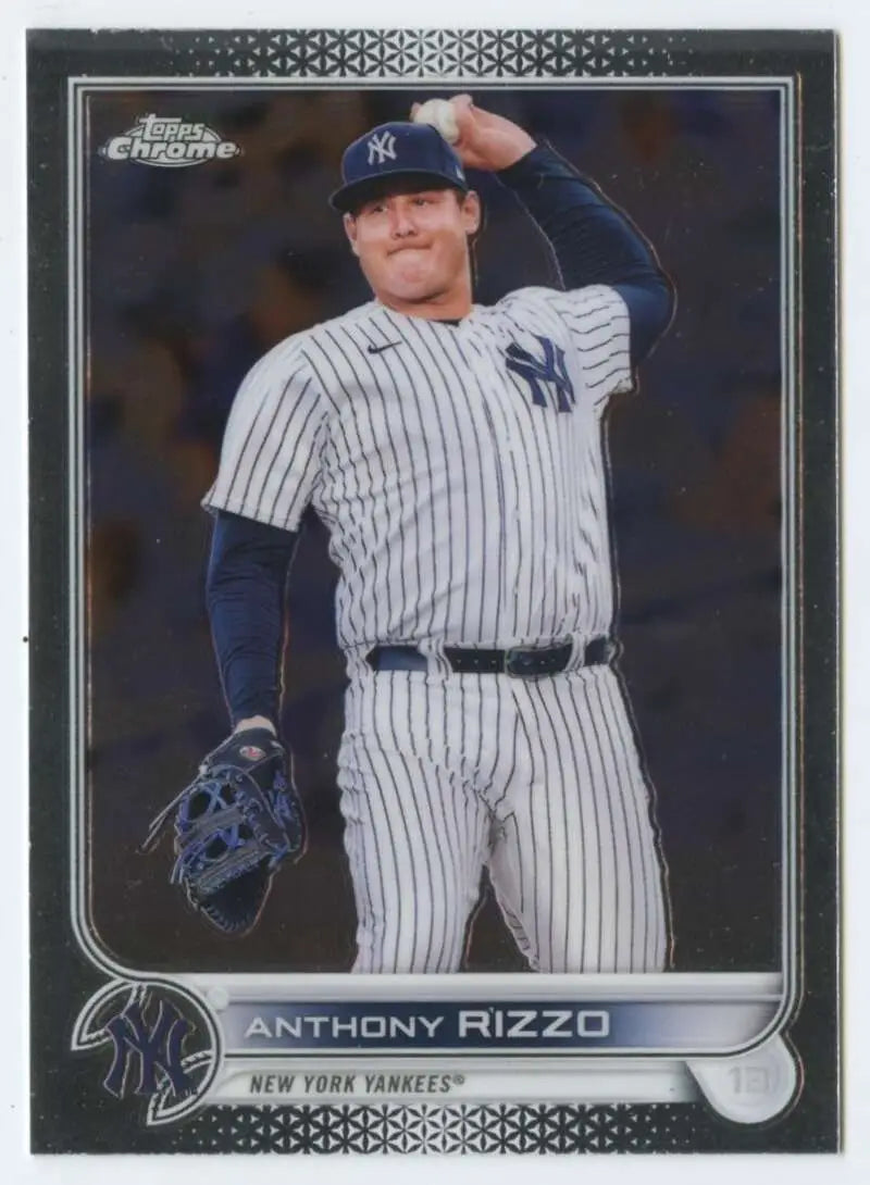 2022 Topps Chrome #73 Anthony Rizzo NM-MT New York Yankees Baseball Card - Baseball Card Single