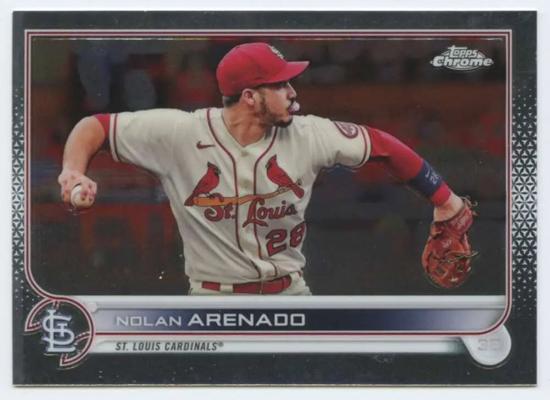 2022 Topps Chrome #74 Nolan Arenado NM-MT St. Louis Cardinals Baseball Card - Baseball Card Single