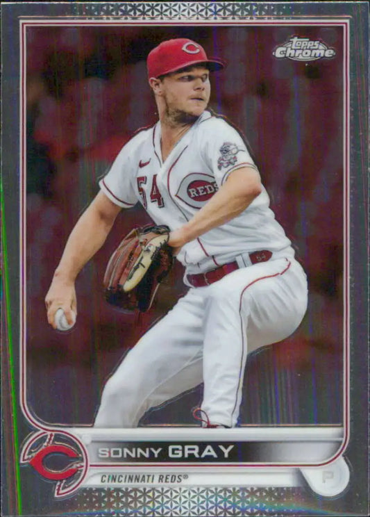 2022 Topps Chrome #76 Sonny Gray NM-MT Cincinnati Reds Baseball Card - Baseball Card Single