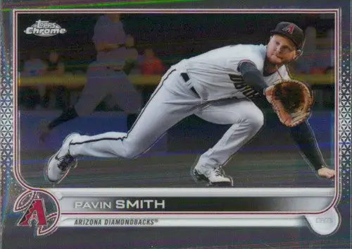 2022 Topps Chrome Pavin Smith baseball card with original gloss Diamondbacks ID 51594
