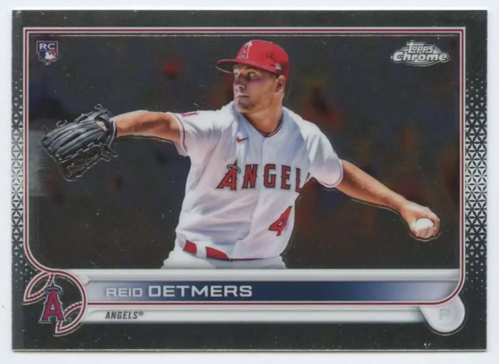 2022 Topps Chrome #79 Reid Detmers NM-MT RC Rookie Los Angeles Angels Baseball Card - Baseball Card Single