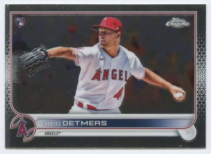 2022 Topps Chrome #79 Reid Detmers NM-MT RC Rookie Los Angeles Angels Baseball Card - Baseball Card Single