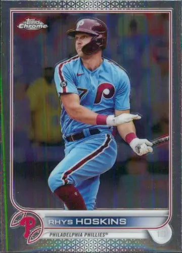 2022 Topps Chrome #8 Rhys Hoskins NM-MT Phillies ID:51614 - Baseball Card Single