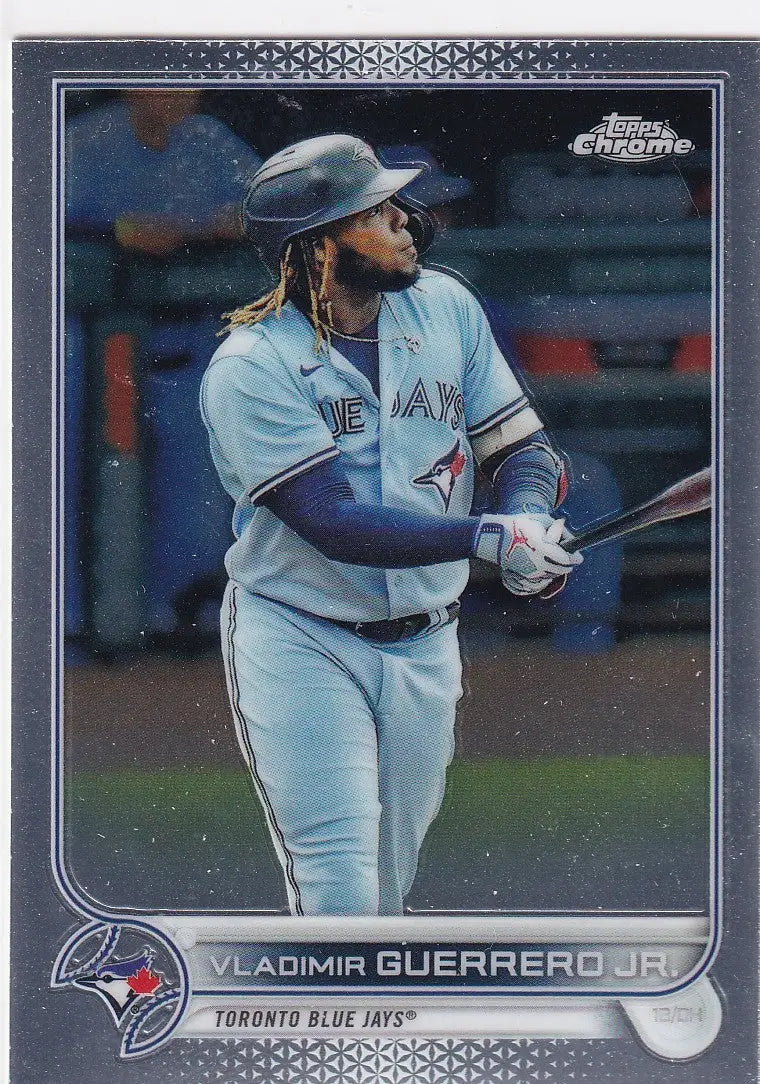 2022 TOPPS CHROME #81 VLADIMIR GUERRERO JR- TORONTO BLUE JAYS - Baseball Card Single
