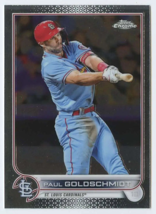 2022 Topps Chrome #82 Paul Goldschmidt NM-MT St. Louis Cardinals Baseball Card - Baseball Card Single