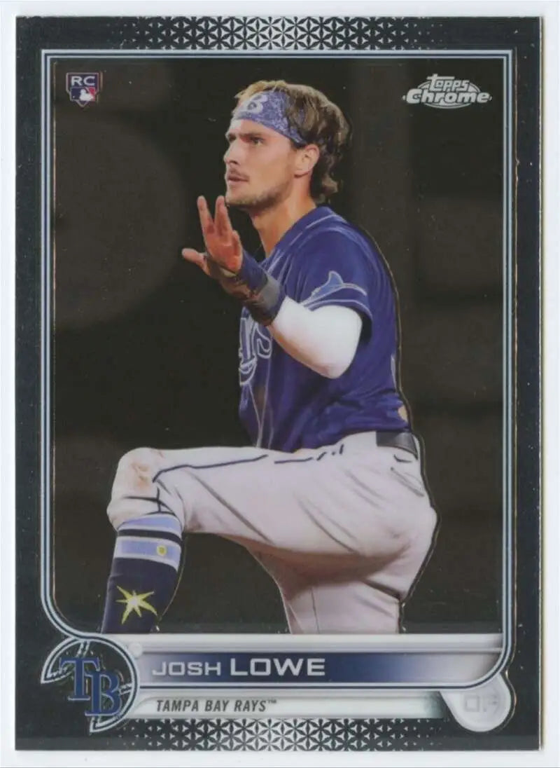 2022 Topps Chrome #83 Josh Lowe NM-MT RC Rookie Tampa Bay Rays Baseball Card - Baseball Card Single