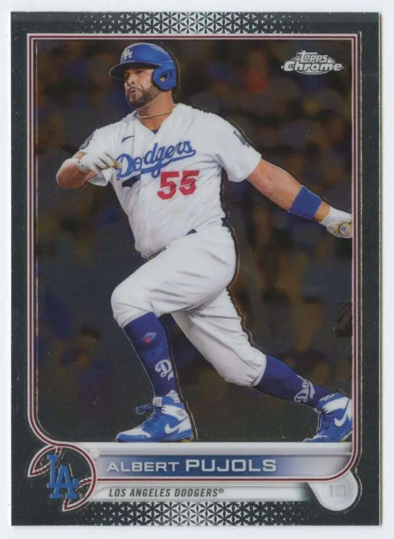 2022 Topps Chrome #84 Albert Pujols NM-MT Los Angeles Dodgers Baseball Card - Baseball Card Single