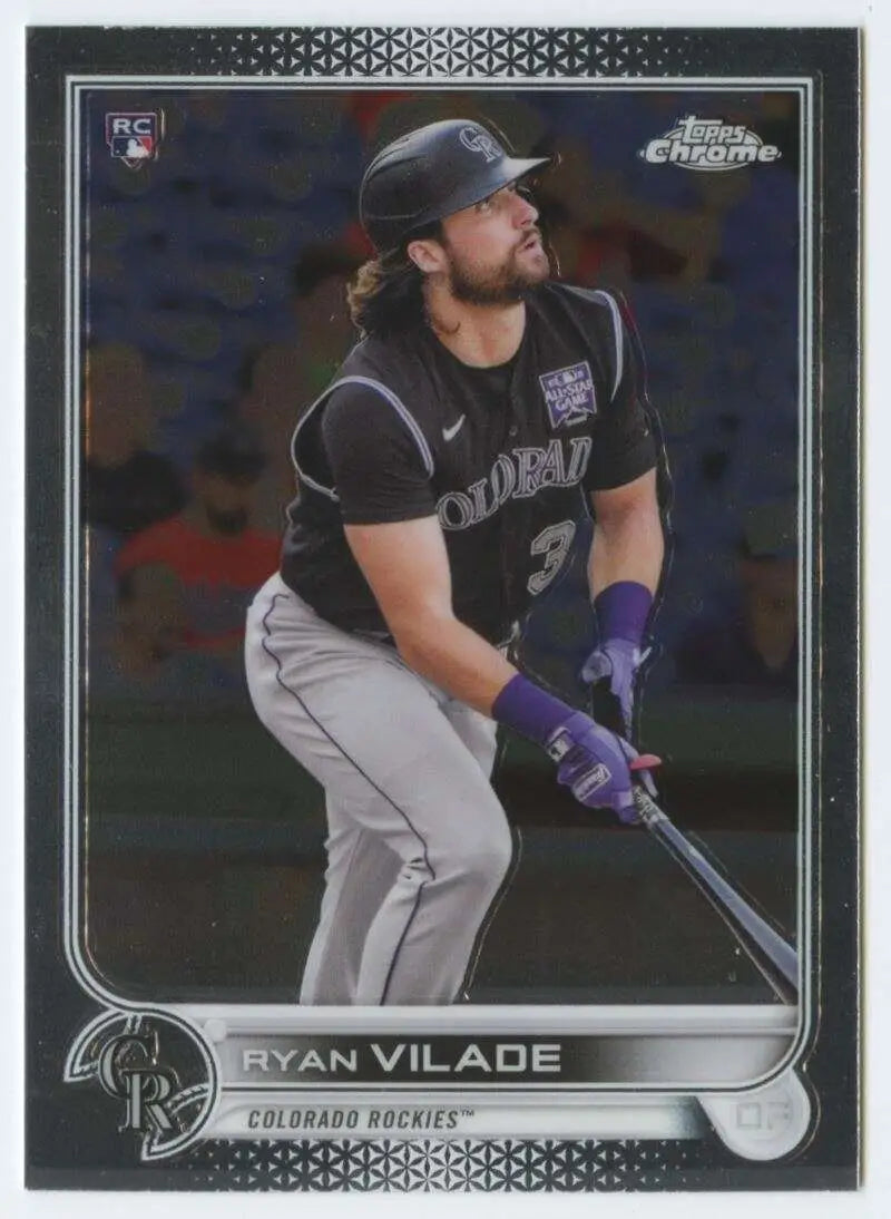2022 Topps Chrome #85 Ryan Vilade NM-MT RC Rookie Colorado Rockies Baseball Card - Baseball Card Single