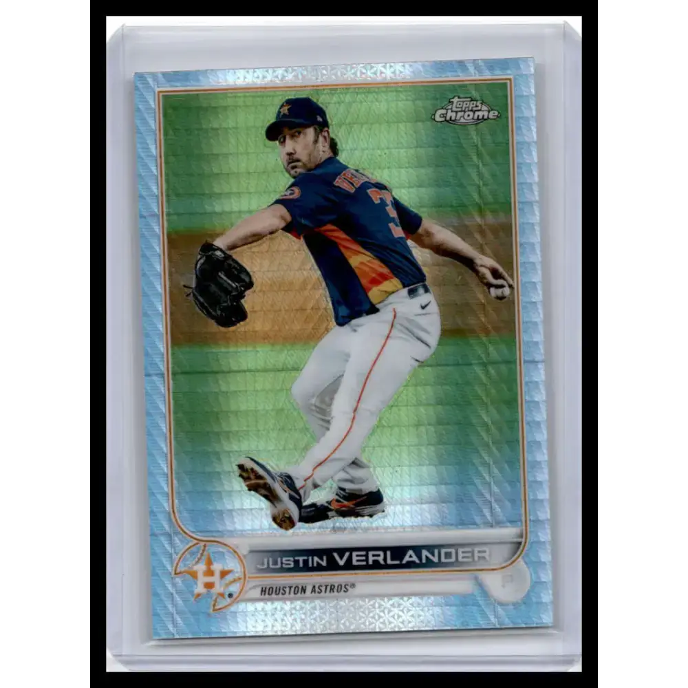 2022 Topps Chrome #87 Justin Verlander NM-MT Houston Astros Baseball Card - Baseball Card Single