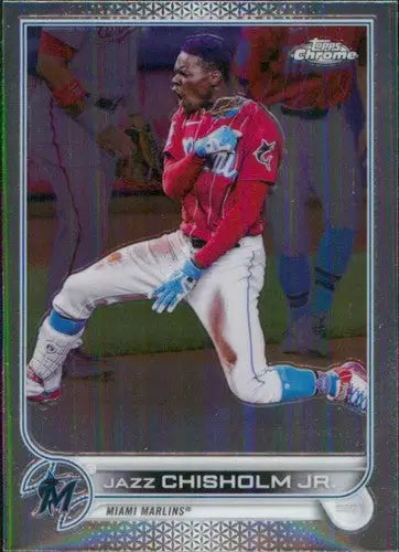 2022 Topps Chrome #91 Jazz Chisholm Jr. NM-MT Marlins ID:51608 - Baseball Card Single