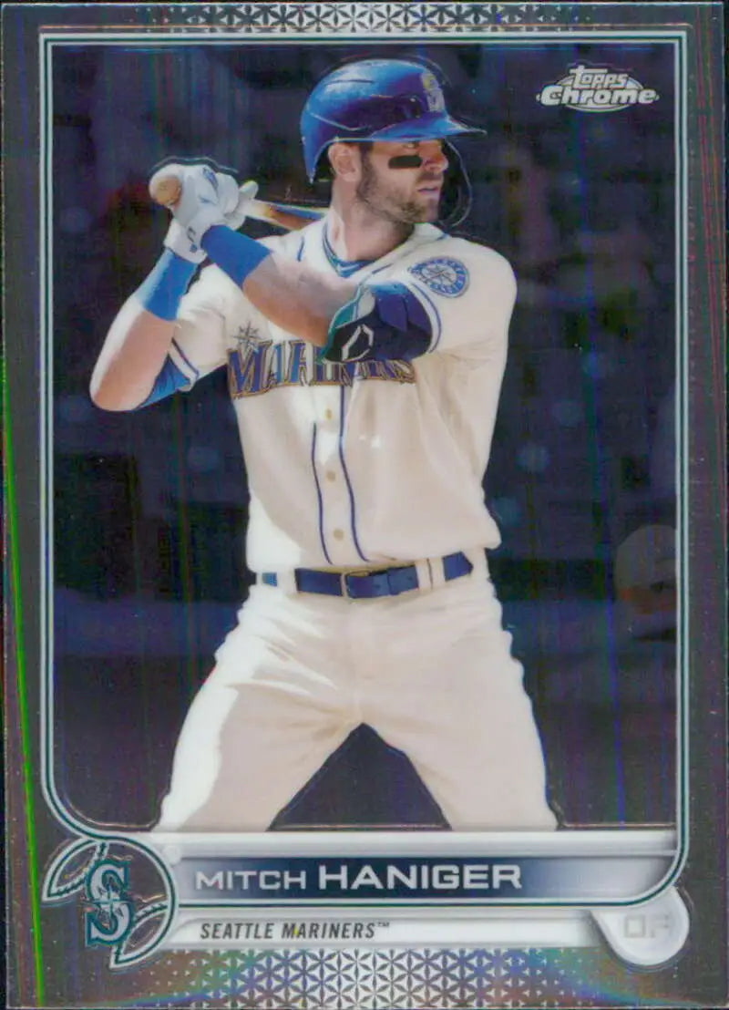 2022 Topps Chrome #92 Mitch Haniger NM-MT Seattle Mariners Baseball Card - Baseball Card Single