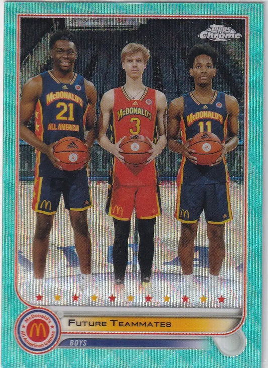 2022 TOPPS CHROME #94 FUTURE TEAMMATES TEAL WAVE 22/199 - Baseball Card Single
