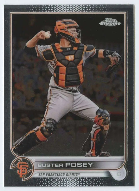 2022 Topps Chrome #95 Buster Posey NM-MT San Francisco Giants Baseball Card - Baseball Card Single