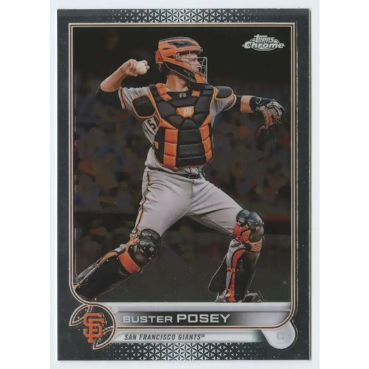 2022 Topps Chrome #95 Buster Posey NM-MT San Francisco Giants Baseball Card - Baseball Card Single