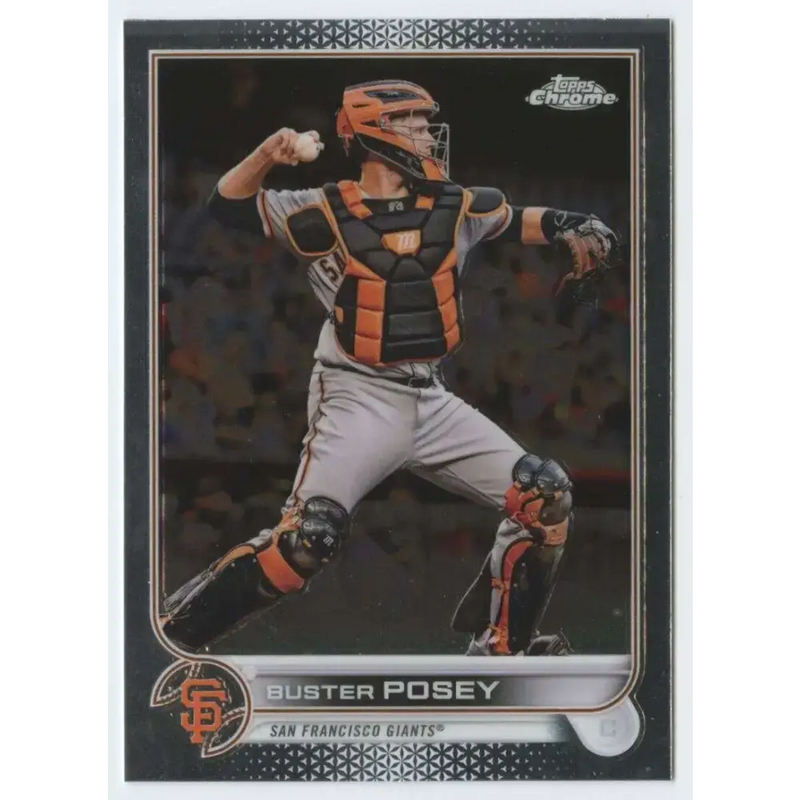 2022 Topps Chrome #95 Buster Posey NM-MT San Francisco Giants Baseball Card - Baseball Card Single
