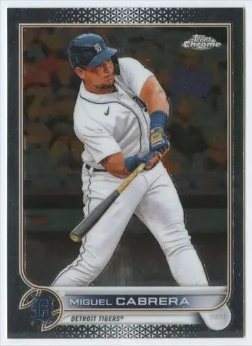 2022 Topps Chrome #96 Miguel Cabrera NM-MT Tigers ID:51633 - Baseball Card Single