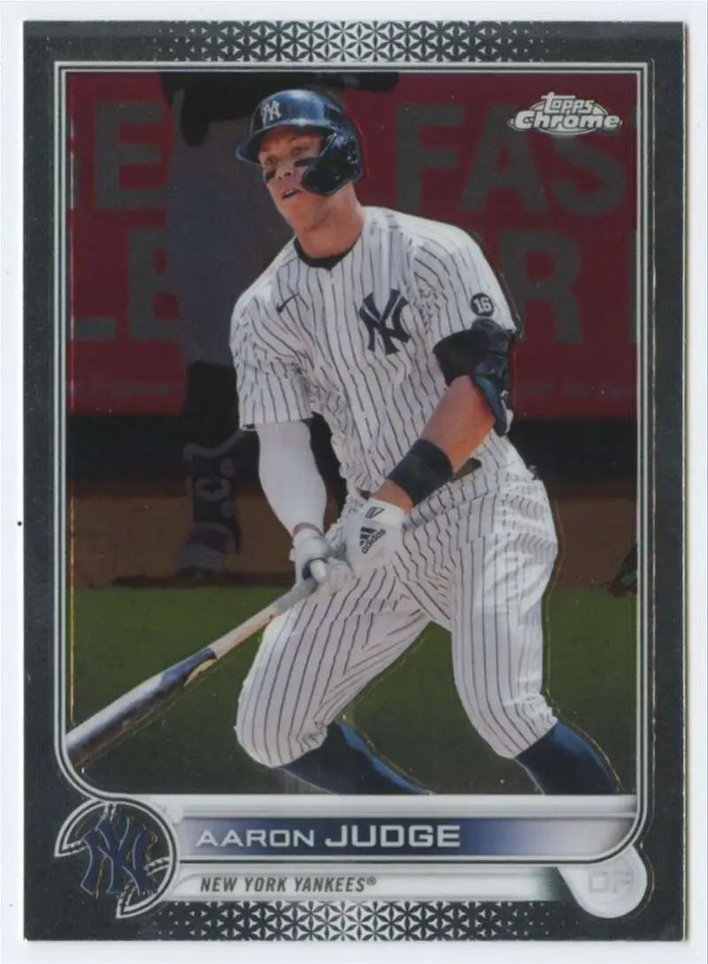 2022 Topps Chrome #99 Aaron Judge NM-MT New York Yankees Baseball Card - Baseball Card Single