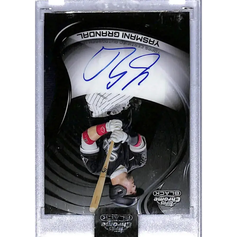 2022 Topps Chrome Black Autograph #CBA-YG Yasmani Grandal NM-MT Auto Chicago White Sox Baseball Card - Baseball Card