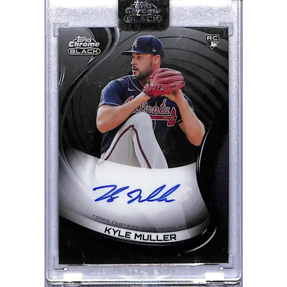 2022 Topps Chrome Black #CBA-KMU Kyle Muller NM-MT RC Rookie Auto Atlanta Braves - Baseball Card Single