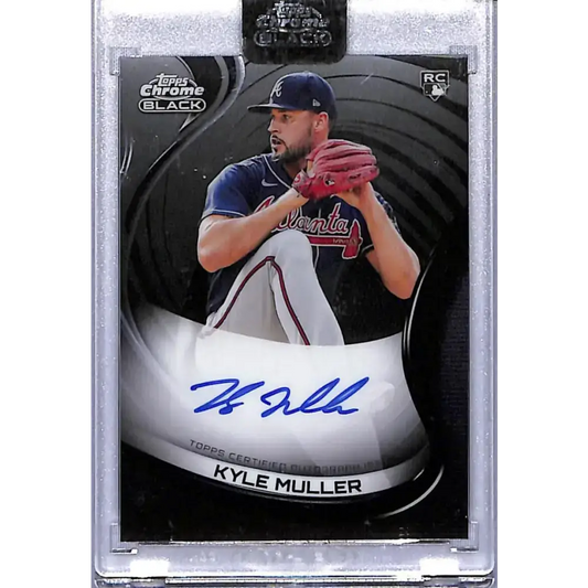 2022 Topps Chrome Black #CBA-KMU Kyle Muller NM-MT RC Rookie Auto Atlanta Braves - Baseball Card Single