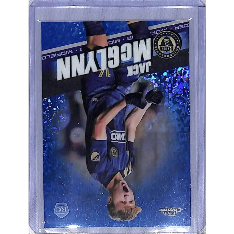 2022 Topps Chrome Blue Mini Diamond #35 Jack McGlynn NM-MT 017/199 Philadelphia Union - Soccer Card Single